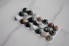 Ocean Jasper 10mm round cabochons (lot bb)