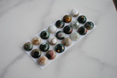 Ocean Jasper 10mm round cabochons (lot bb)