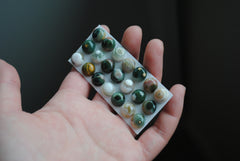 Ocean Jasper 10mm round cabochons (lot bb)