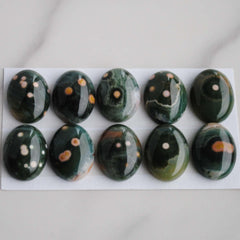 Ocean Jasper 12x16mm oval cabochons