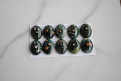 Ocean Jasper 12x16mm oval cabochons