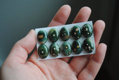 Ocean Jasper 12x16mm oval cabochons