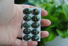Ocean Jasper 12x16mm oval cabochons
