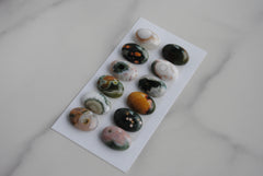 Ocean Jasper 10x14mm oval cabochons