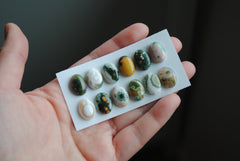 Ocean Jasper 10x14mm oval cabochons