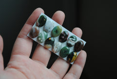 Ocean Jasper 10x14mm oval cabochons