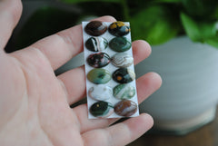 Ocean Jasper 10x14mm oval cabochons