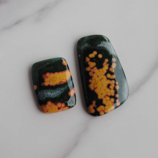 Ocean Jasper freeform cabochons