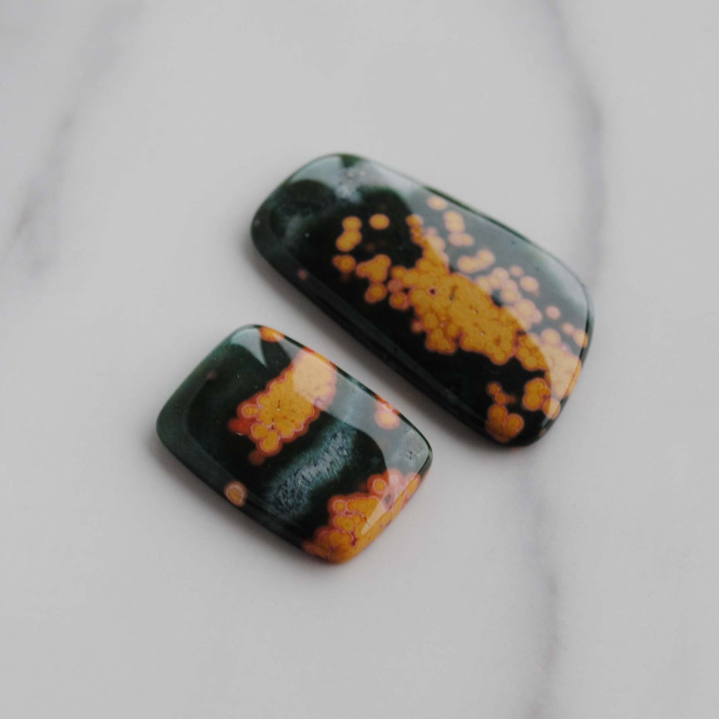 Ocean Jasper freeform cabochons