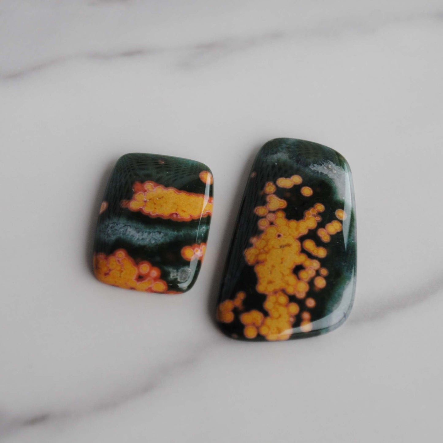Ocean Jasper freeform cabochons