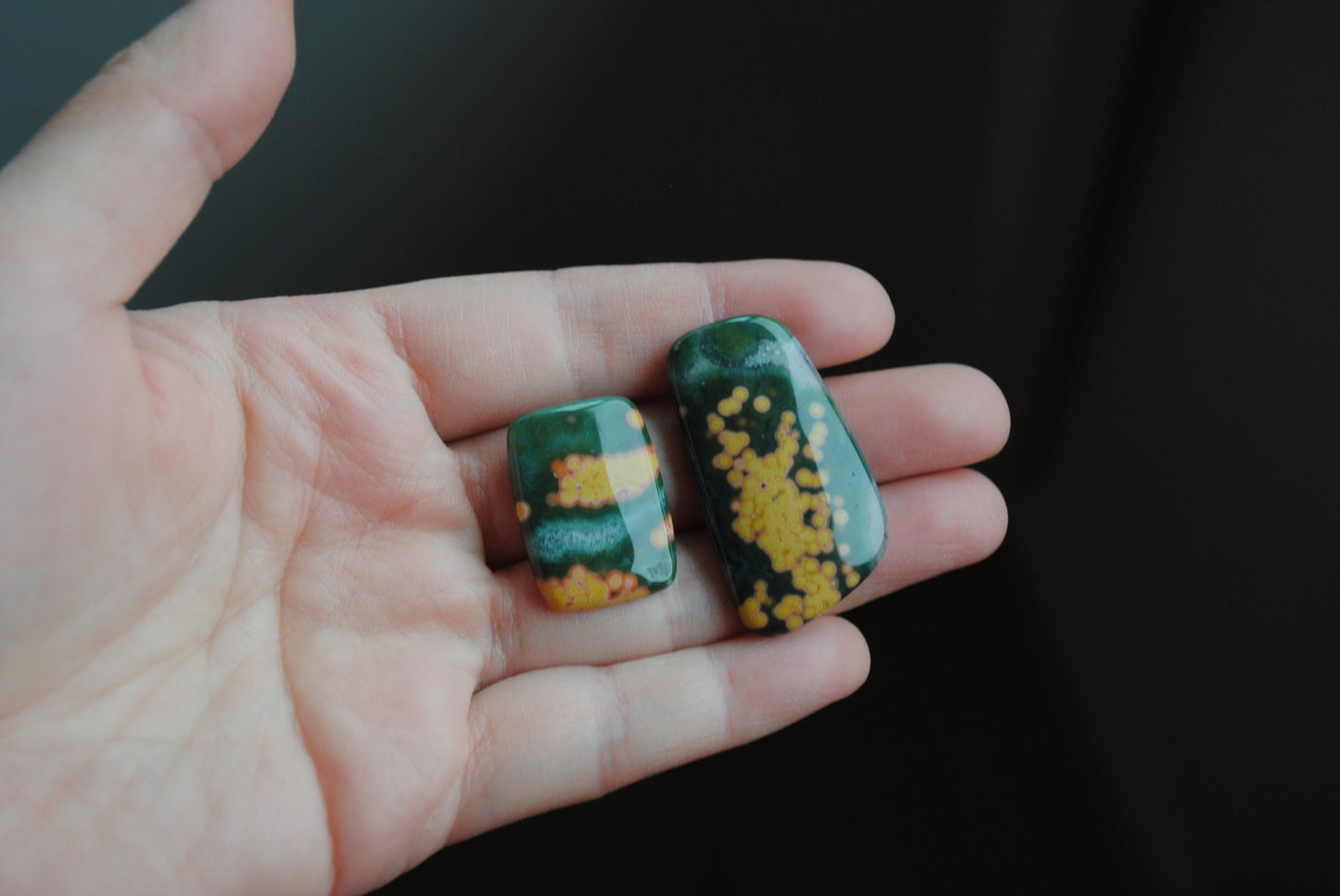Ocean Jasper freeform cabochons