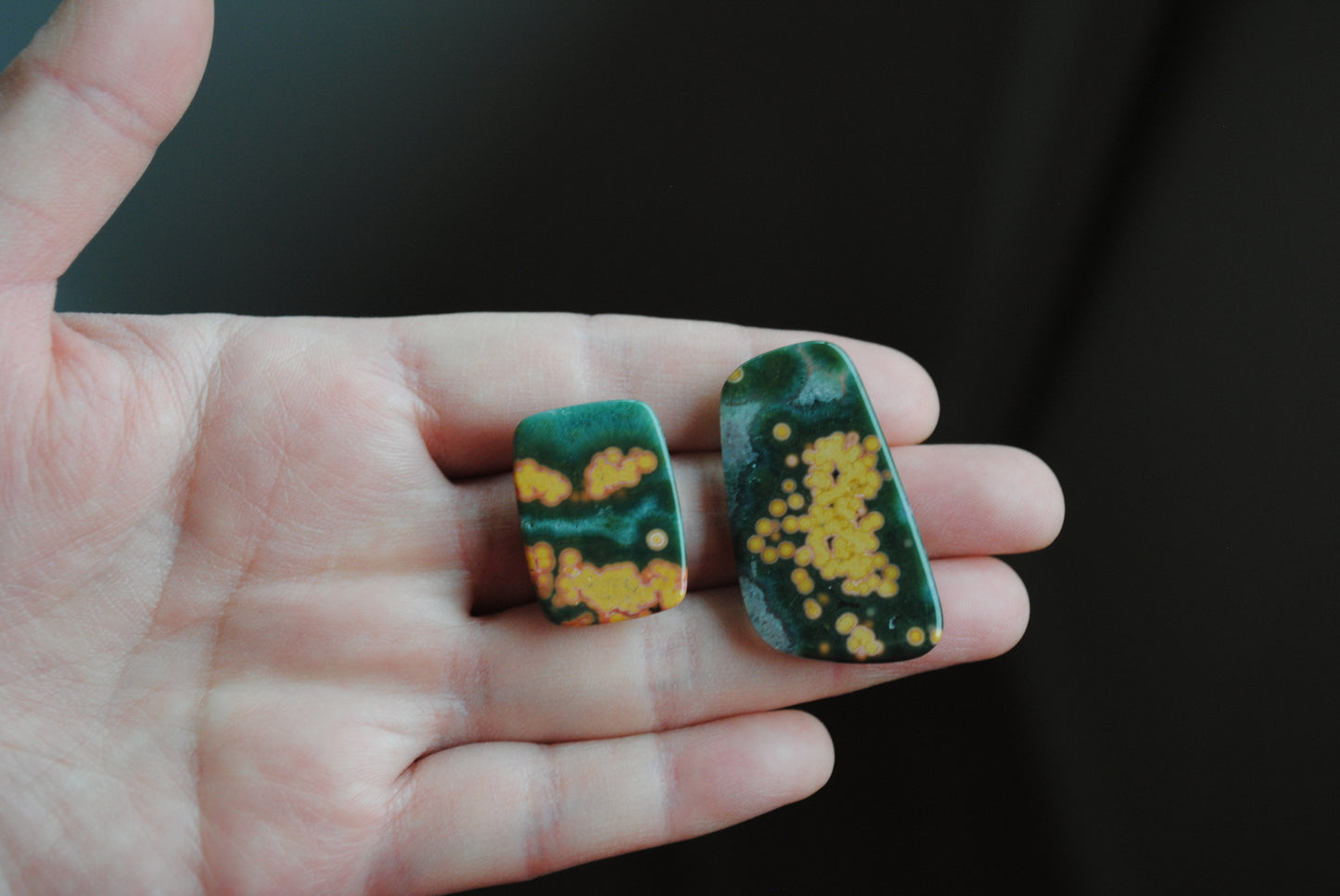 Ocean Jasper freeform cabochons