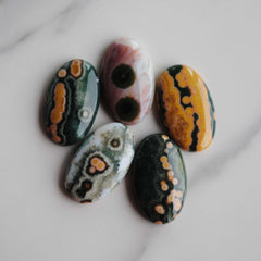 23x14mm oval Ocean Jasper cabochons
