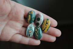 23x14mm oval Ocean Jasper cabochons