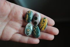 23x14mm oval Ocean Jasper cabochons