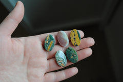 23x14mm oval Ocean Jasper cabochons