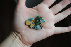 11x21mm comma Ocean Jasper cabochons