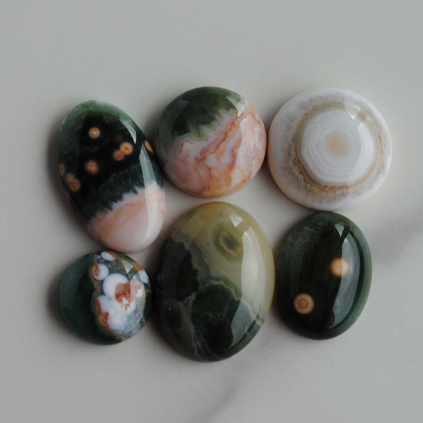 Ocean Jasper cabochons mixed lot