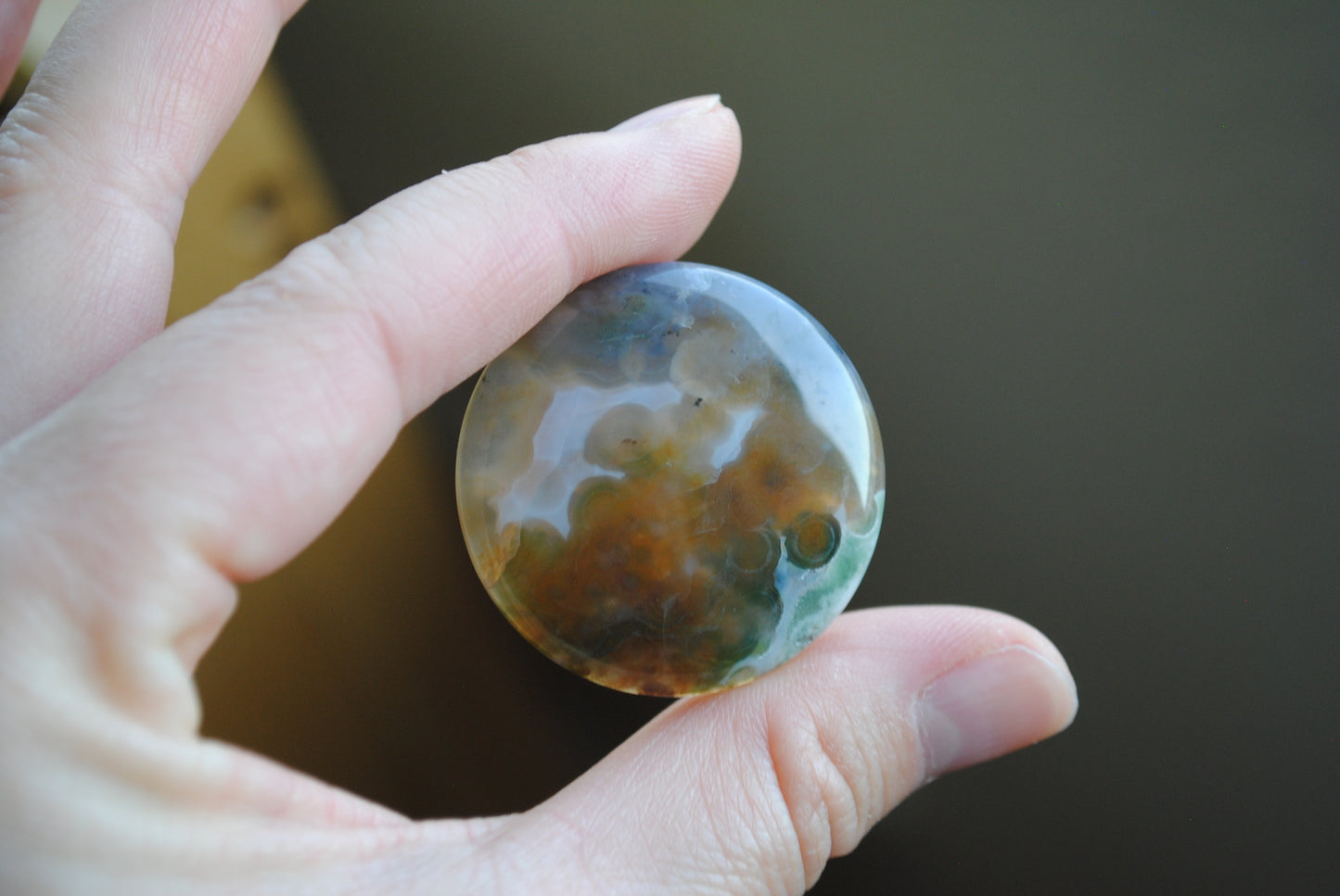 35mm round Ocean Jasper cabochons