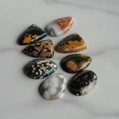 Ocean Jasper cabochons mixed lot