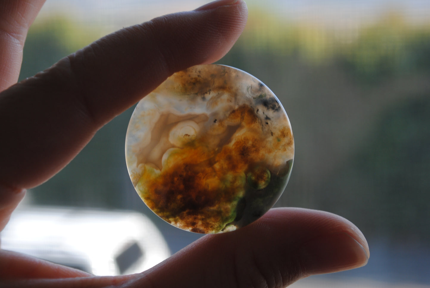 35mm round Ocean Jasper cabochons
