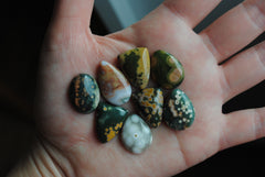 Ocean Jasper cabochons mixed lot