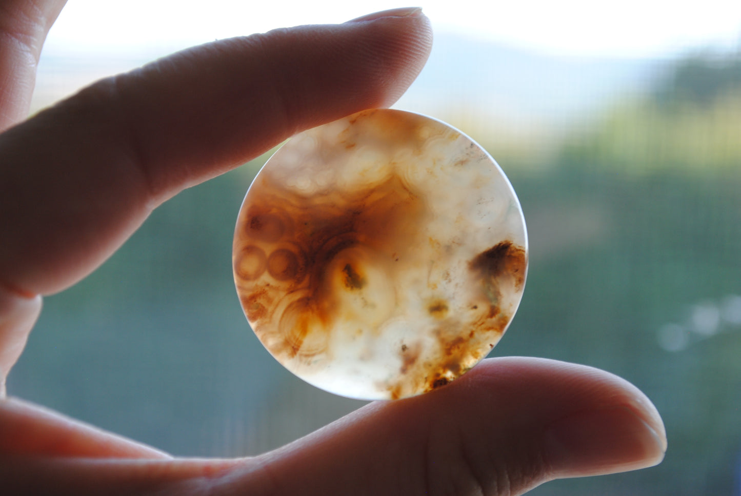 35mm round Ocean Jasper cabochons