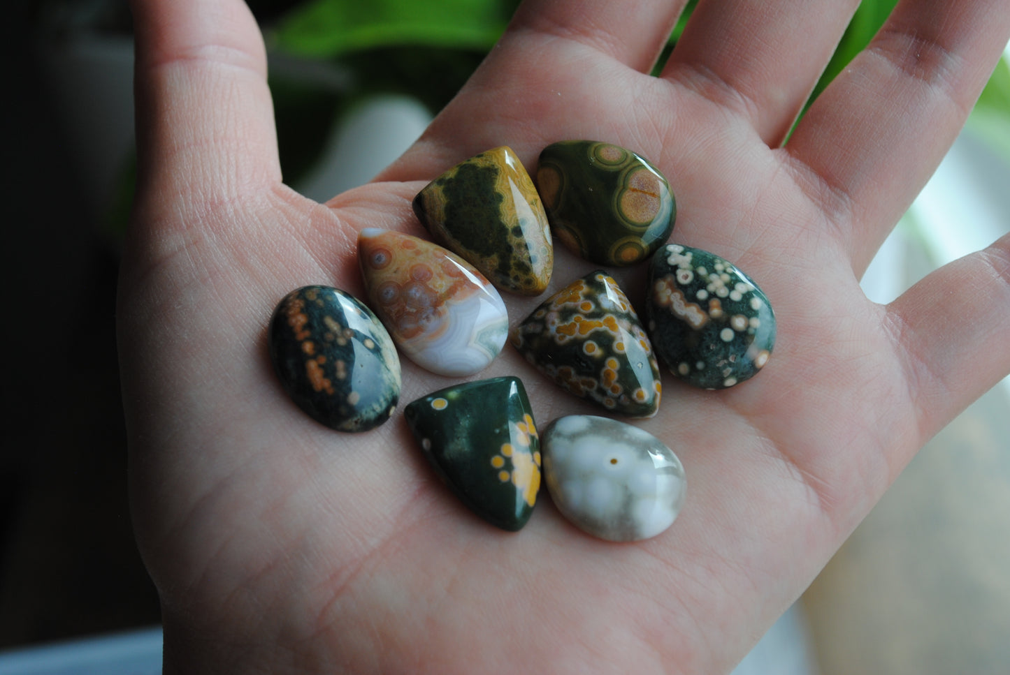 Ocean Jasper cabochons mixed lot