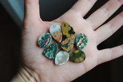 Ocean Jasper cabochons mixed lot