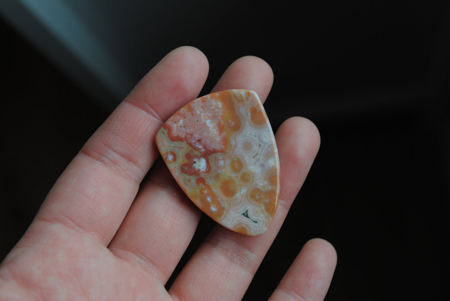 Ocean Jasper 30x40mm shield cabochon