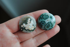 25mm round Ocean Jasper cabochons