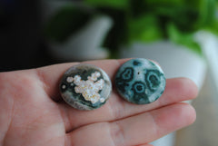 25mm round Ocean Jasper cabochons