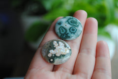 25mm round Ocean Jasper cabochons