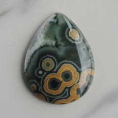 Ocean Jasper 30x40mm pear/drop cabochon