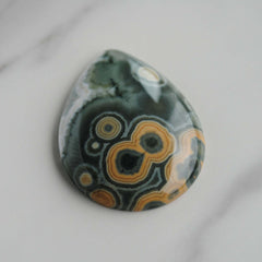 Ocean Jasper 30x40mm pear/drop cabochon