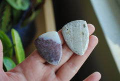 Ocean Jasper 30x40mm shield cabochons