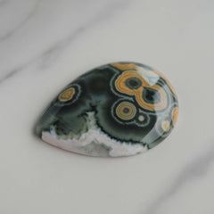 Ocean Jasper 30x40mm pear/drop cabochon
