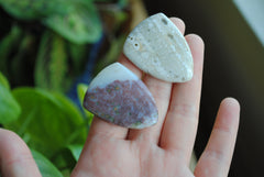 Ocean Jasper 30x40mm shield cabochons