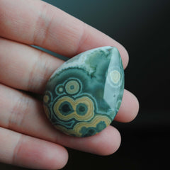 Ocean Jasper 30x40mm pear/drop cabochon