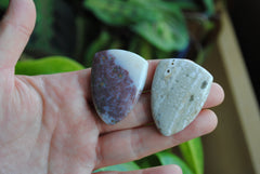 Ocean Jasper 30x40mm shield cabochons