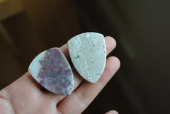 Ocean Jasper 30x40mm shield cabochons