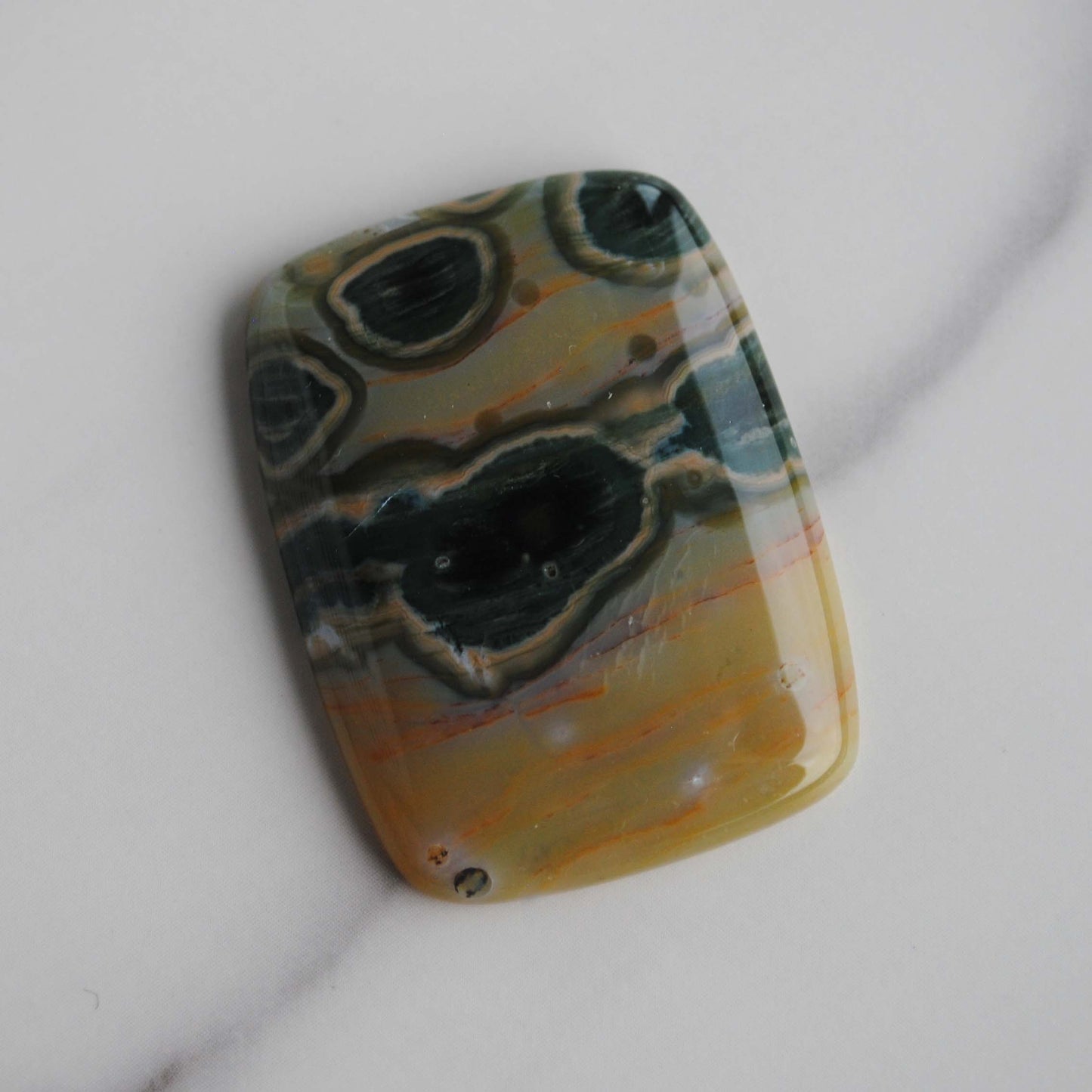 Ocean Jasper 30x40mm rectangle cabochon