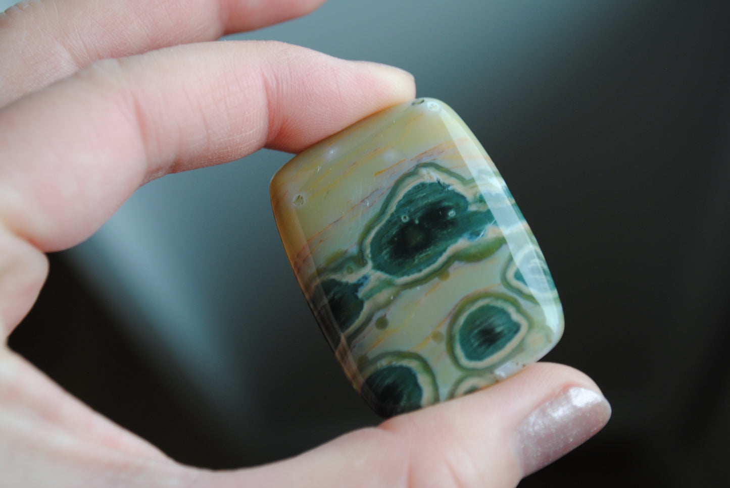 Ocean Jasper 30x40mm rectangle cabochon