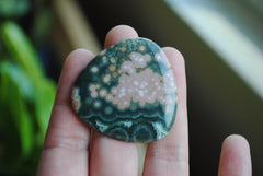 40mm trillion Ocean Jasper cabochon