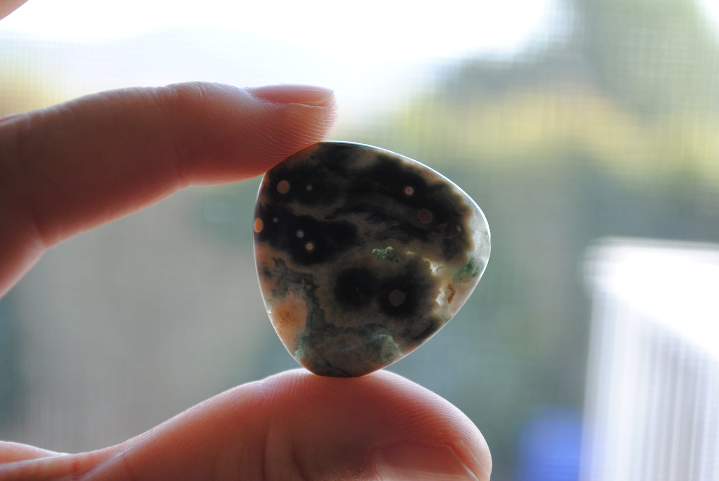 30mm trillion Ocean Jasper cabochons (Lot B)