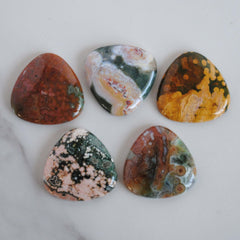 30mm trillion Ocean Jasper cabochons (Lot C)