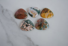30mm trillion Ocean Jasper cabochons (Lot C)