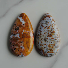 35x20mm drop Ocean Jasper cabochons