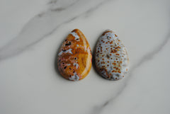 35x20mm drop Ocean Jasper cabochons