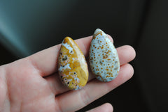 35x20mm drop Ocean Jasper cabochons